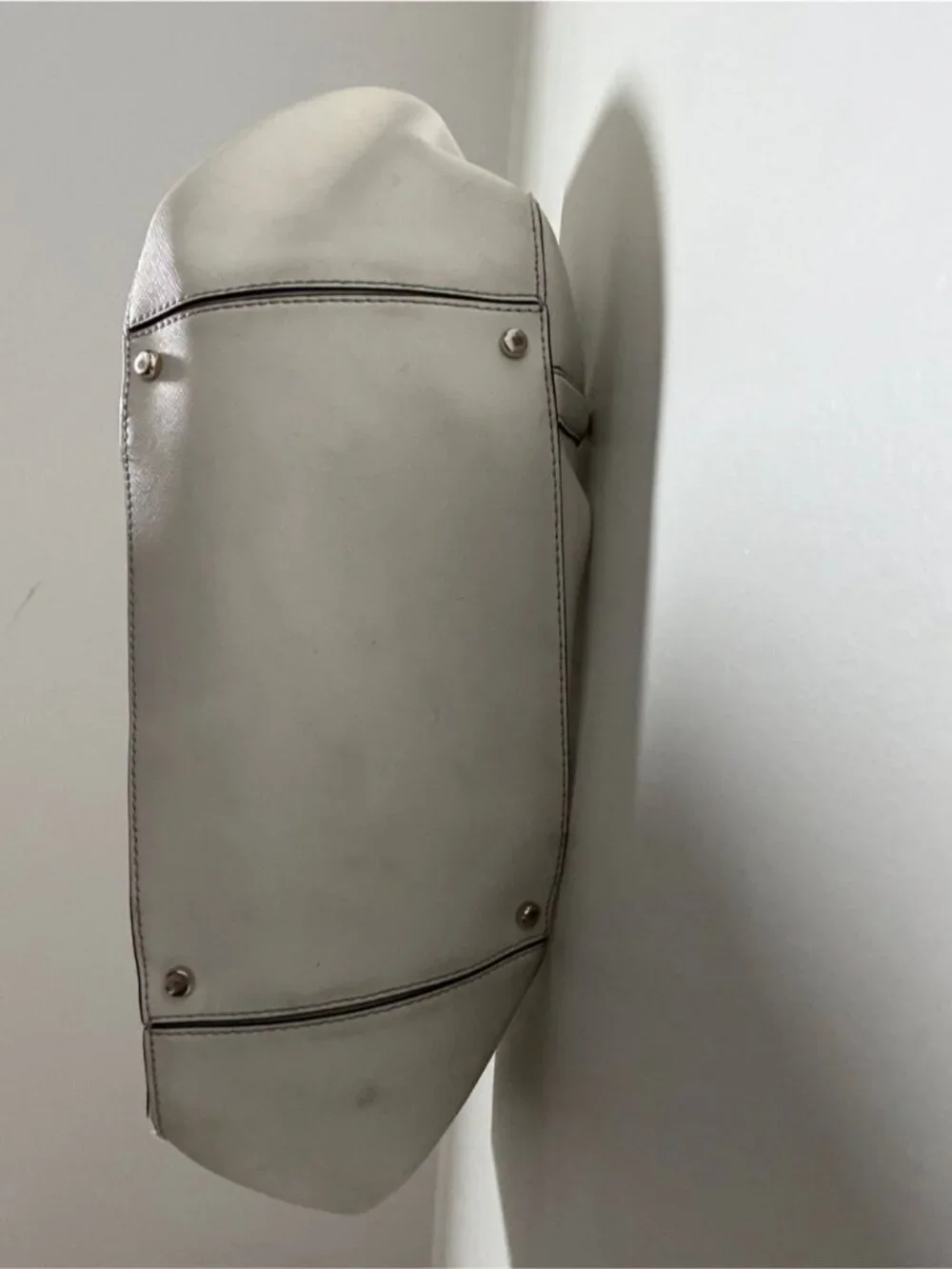 Kate Spade New York White Saffiano Tote Bag